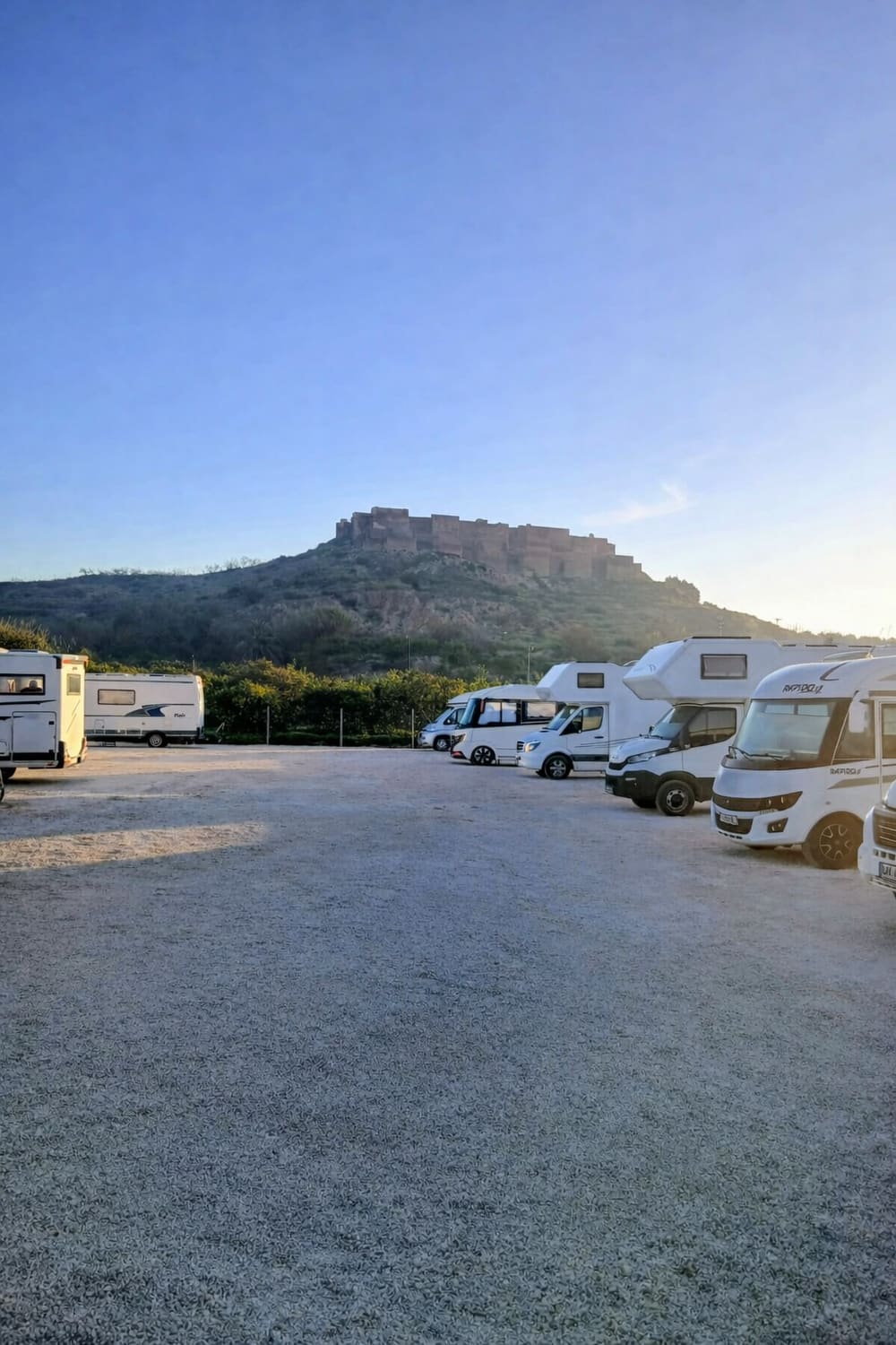 El área, junto al castillo de Monteagudo